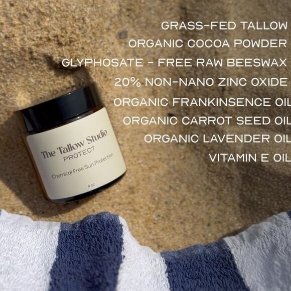 NEW 4.0 oz. The Tallow Studio Beef Tallow Mineral Sunscreen SPF 30 Grass Fed - Picture 4 of 11